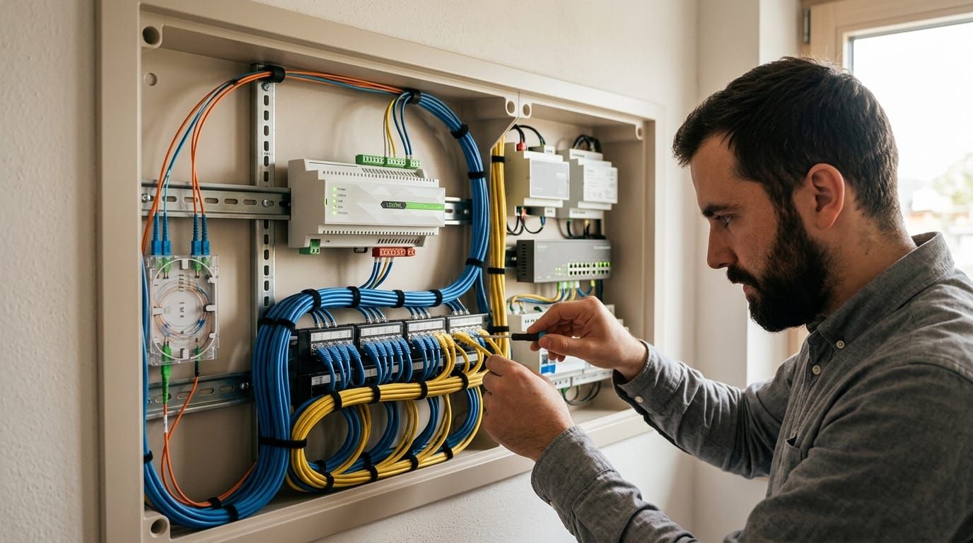 LOXONE Miniserver rack installation