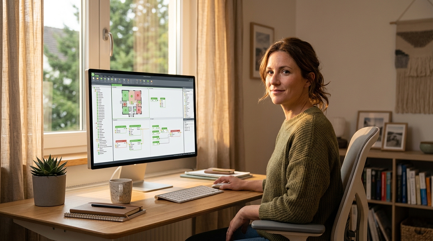 Homeowner with full admin access to LOXONE system