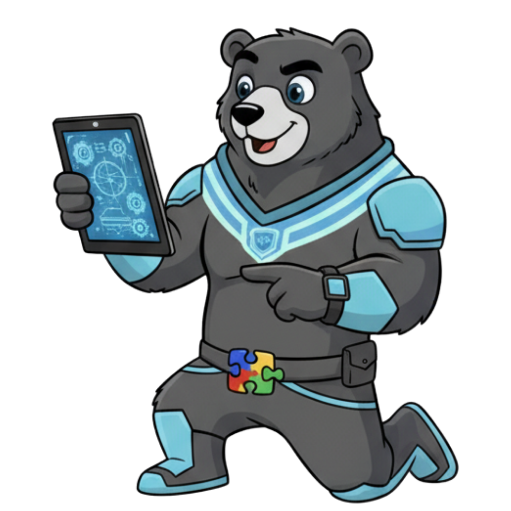 Griz — smart home expert with tablet