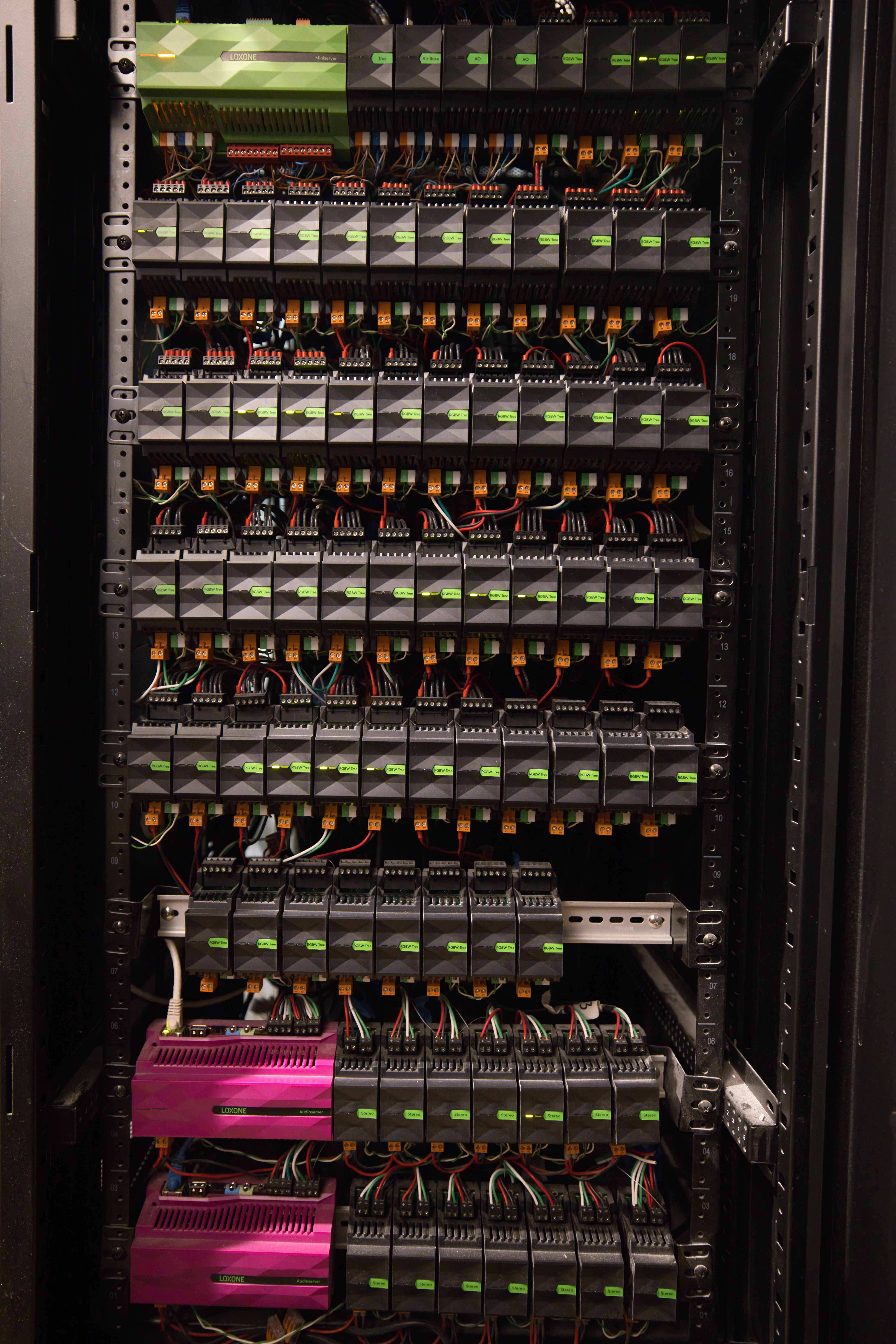 LOXONE rack installation